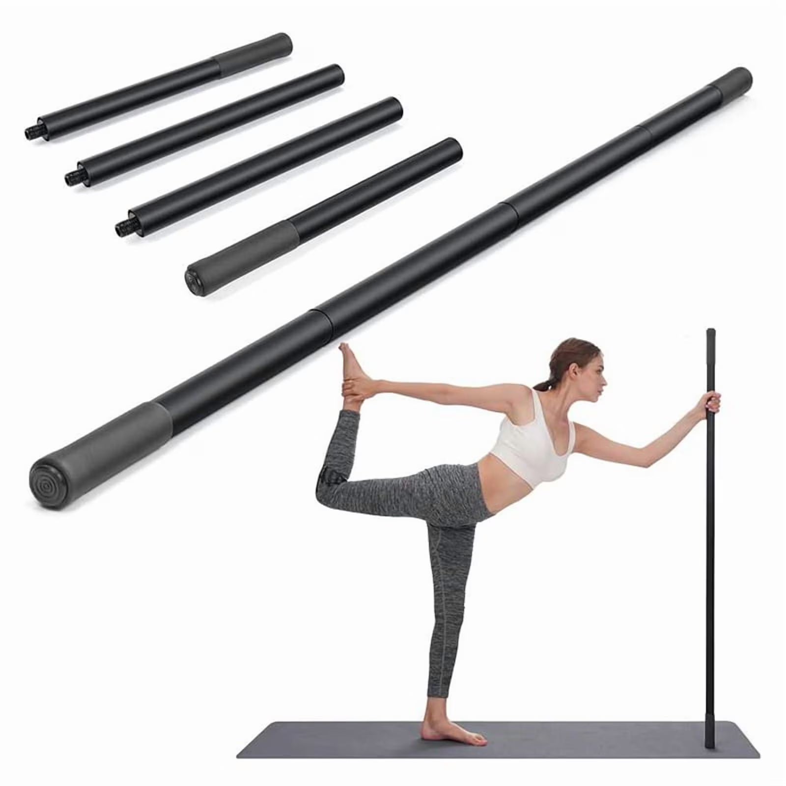 Adjustable Yoga Stretch Stick (5 ft)
