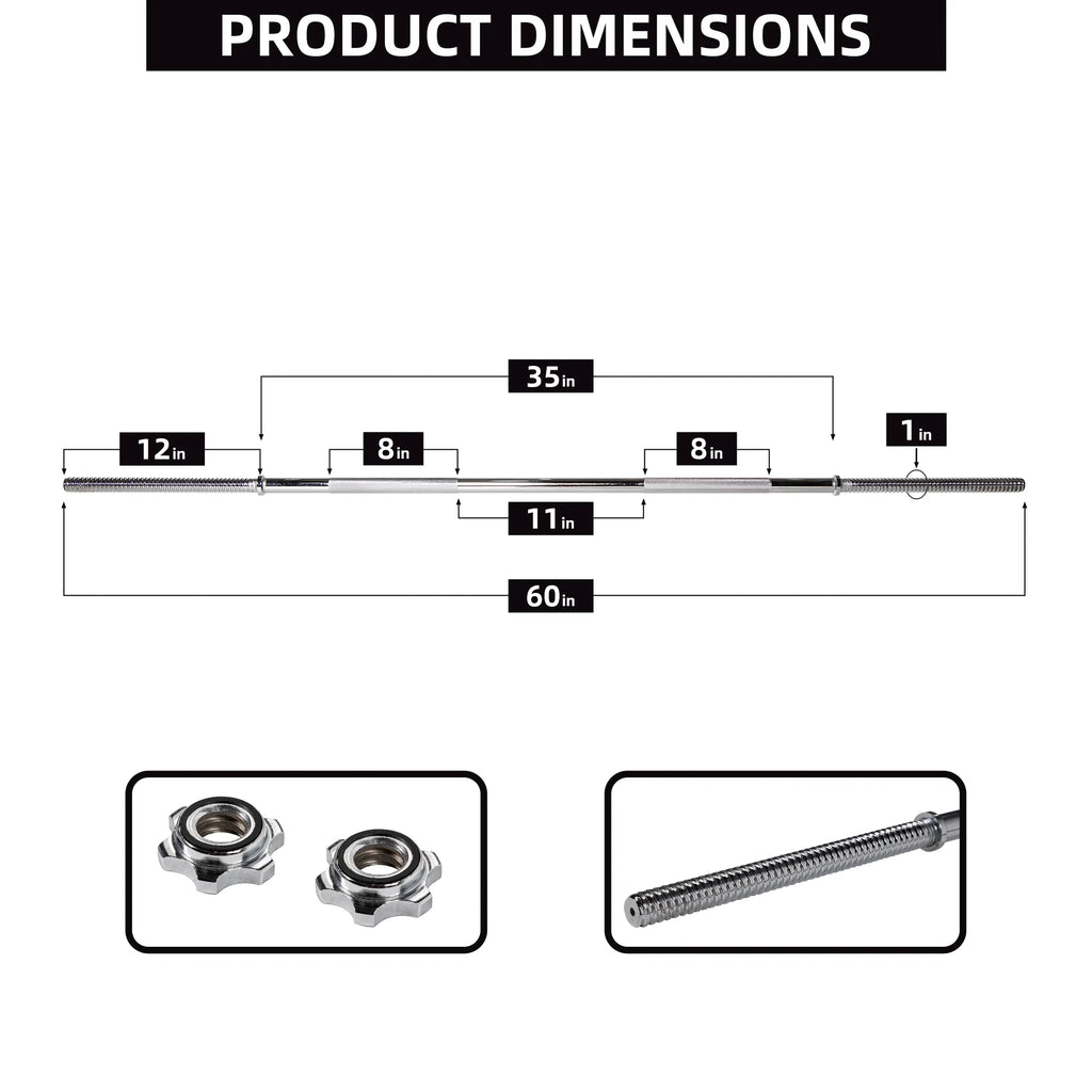 Cast Iron Barbell & Weight Set (90 lb)