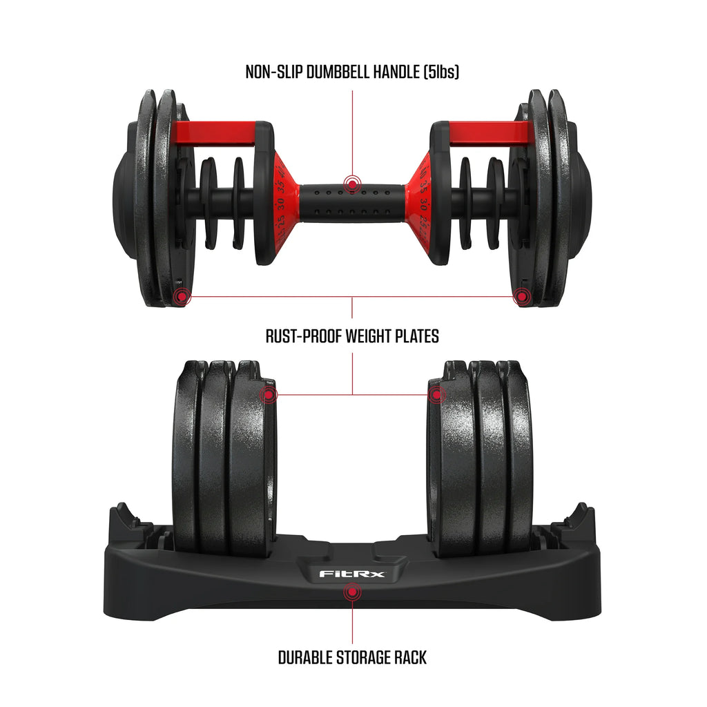 Adjustable Dumbbell Set (2-Pack, 52.5 lb Each)