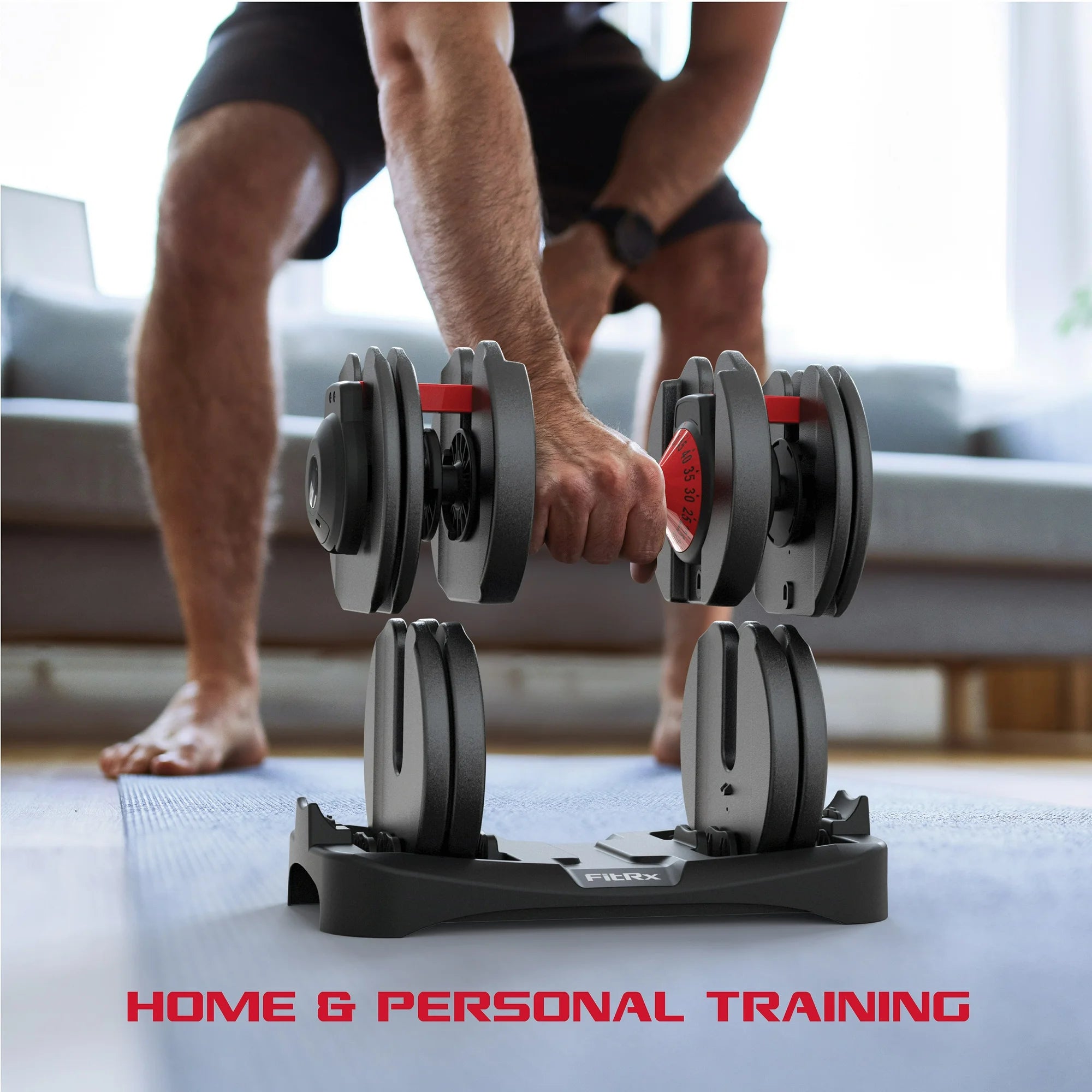 Adjustable Dumbbell Set (2-Pack, 52.5 lb Each)
