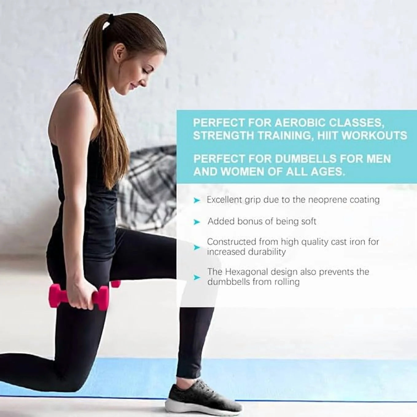 Neoprene Hand Weights (1 lb Pair)